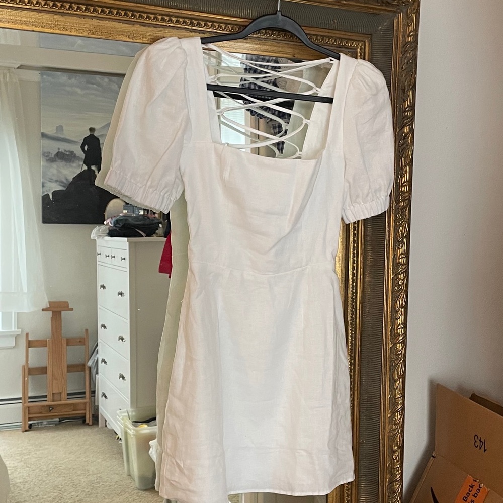 Reformation | Lianne Dress White Linen - Picture 2 of 9